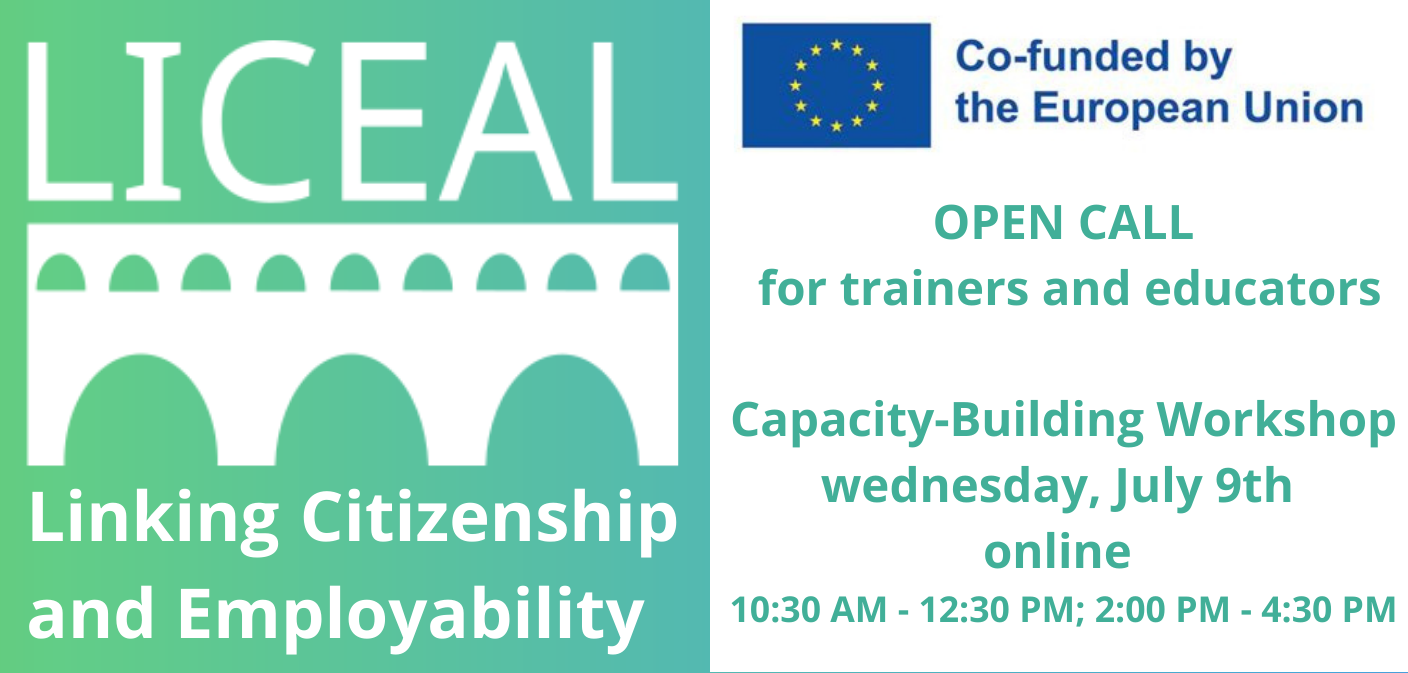 Open Call: Capacity-Building Workshop: Linking Citizenship and Employability – July 9th online